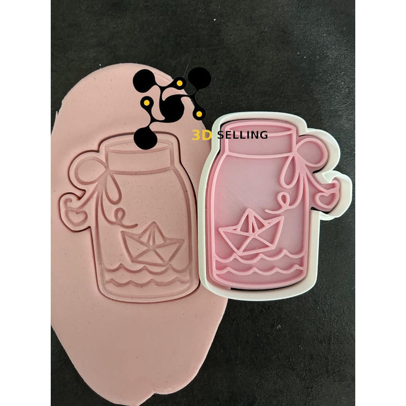 Barattolo con Barchetta cookie cutter formina tagliabiscotti - 3d Selling