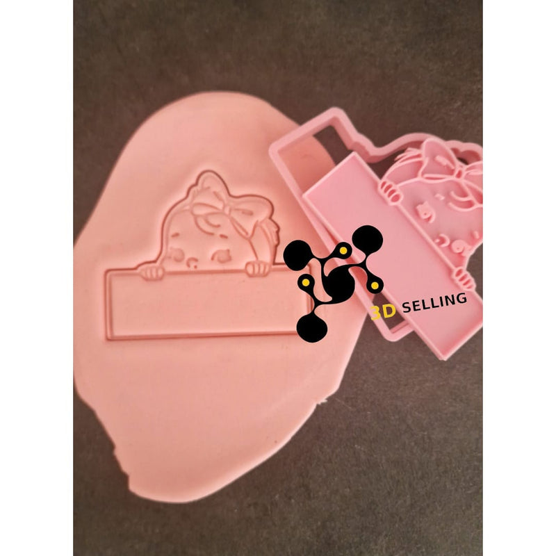 Bimba Segnaposto cookie cutter formina tagliabiscotti - 3d Selling