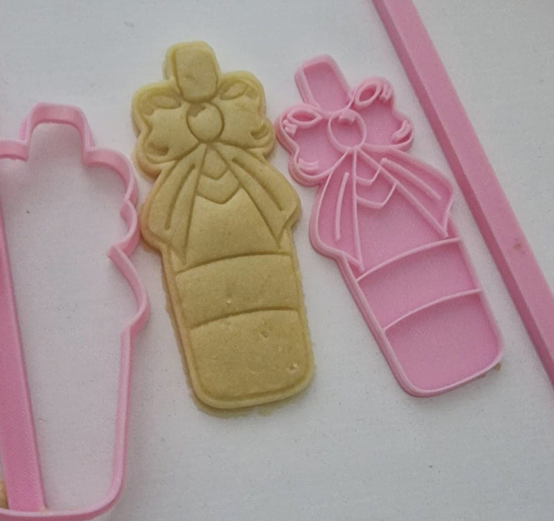 Bottiglia di spumante 8cm cookie cutter formina tagliabiscotti - 3d Selling