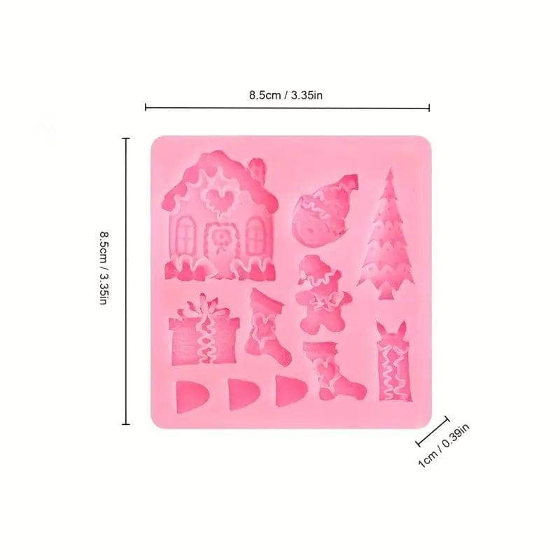 Set 6 stampi in silicone Natalizi - 3d Selling
