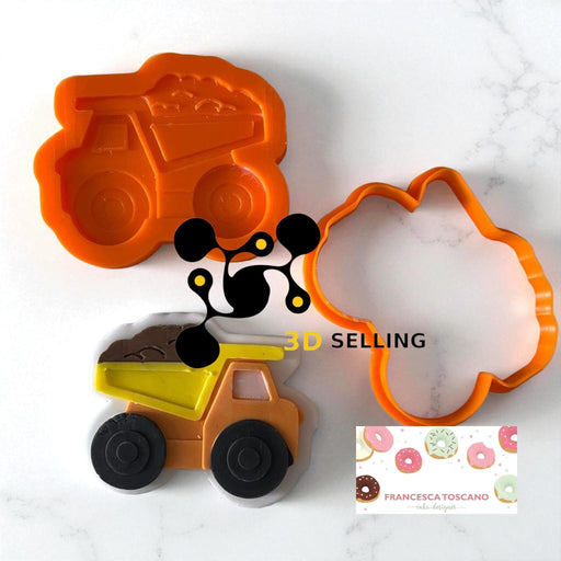 Selling3D Casa, arredamento e bricolage:Articoli per cucina e bar:Accessori per pasticceria:Altro accessori per pasticceria Camion Mod2 cutter in 3D 8cm