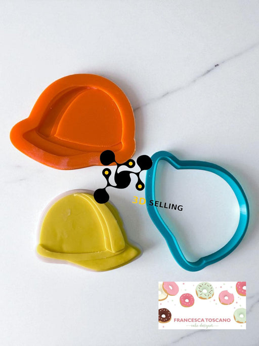 Selling3D Casa, arredamento e bricolage:Articoli per cucina e bar:Accessori per pasticceria:Altro accessori per pasticceria Casco lavori cutter in 3d 8cm