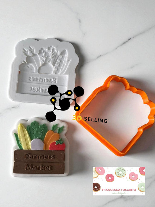 Selling3D Casa, arredamento e bricolage:Articoli per cucina e bar:Accessori per pasticceria:Altro accessori per pasticceria Cassetta frutta stampo in 3D 8cm