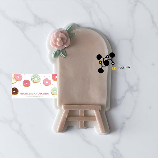 SELLING3D Casa, arredamento e bricolage:Articoli per cucina e bar:Accessori per pasticceria:Altro accessori per pasticceria Cavalletto con fiore Stampo in 3D