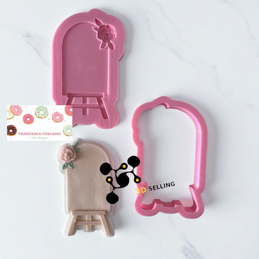 SELLING3D Casa, arredamento e bricolage:Articoli per cucina e bar:Accessori per pasticceria:Altro accessori per pasticceria Cavalletto con fiore Stampo in 3D