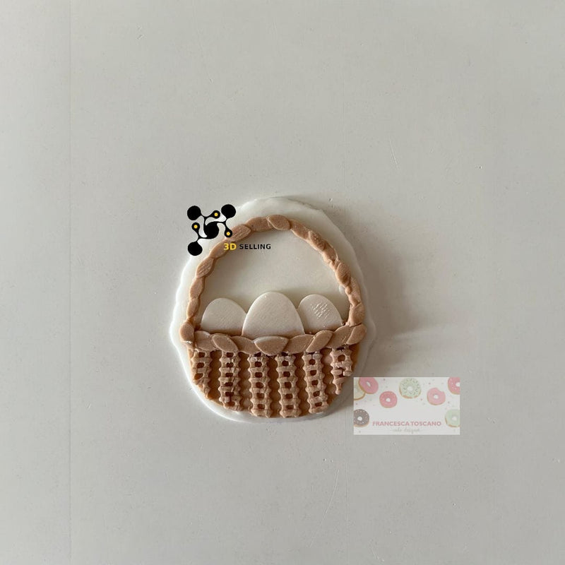 Cestino con uova in 3D 8.5cm - 3d Selling