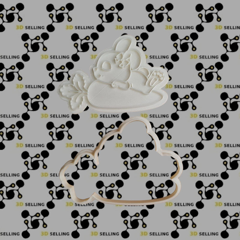 Coniglietta su carota - 3d Selling