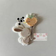 Coniglietto con palloncino effetto 3D 8.5cm - 3d Selling