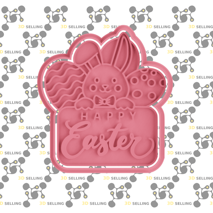 Selling3D Casa, arredamento e bricolage:Articoli per cucina e bar:Accessori per pasticceria:Altro accessori per pasticceria Coniglietto Happy Easter 9cm