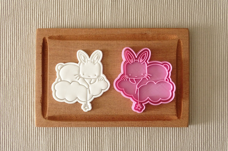 Coniglio su nuvoletta 8.5cm - 3d Selling