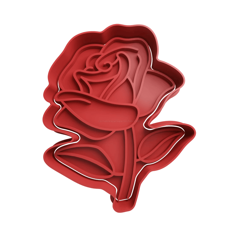 Cookie cutter rosa 8cm - 3d Selling