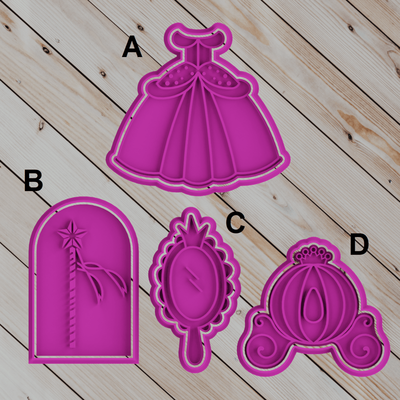 Cookie cutter Tema Principesse - 3d Selling