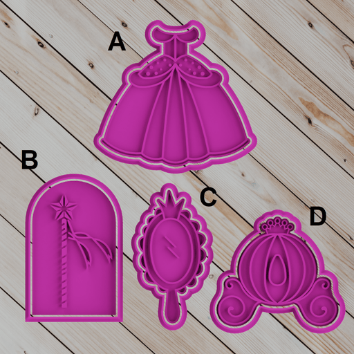 Selling3D Casa, arredamento e bricolage:Articoli per cucina e bar:Accessori per pasticceria:Altro accessori per pasticceria Cookie cutter Tema Principesse