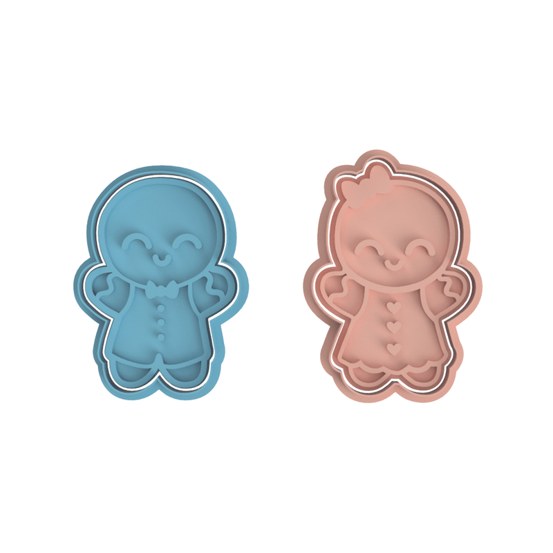 Coppia Baby Gingerbread 8cm - 3d Selling