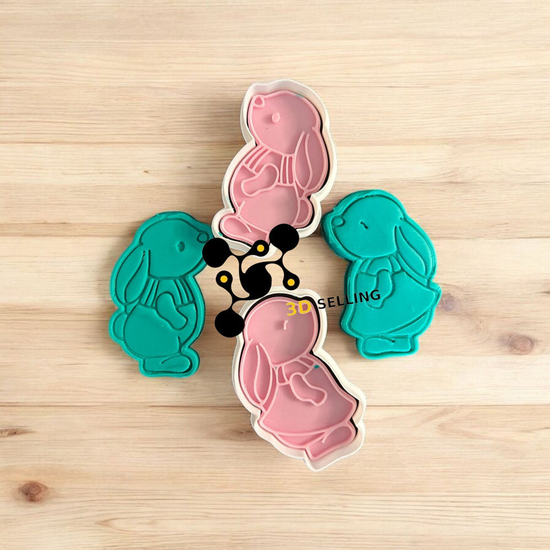 Coppia coniglietti 8cm - 3d Selling