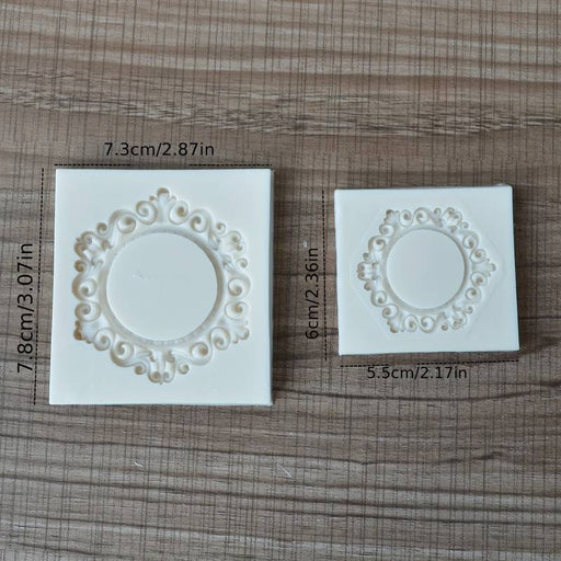 Selling3D Casa, arredamento e bricolage:Articoli per cucina e bar:Accessori per pasticceria:Altro accessori per pasticceria Cornici vintage in silicone kit 2 pezzi