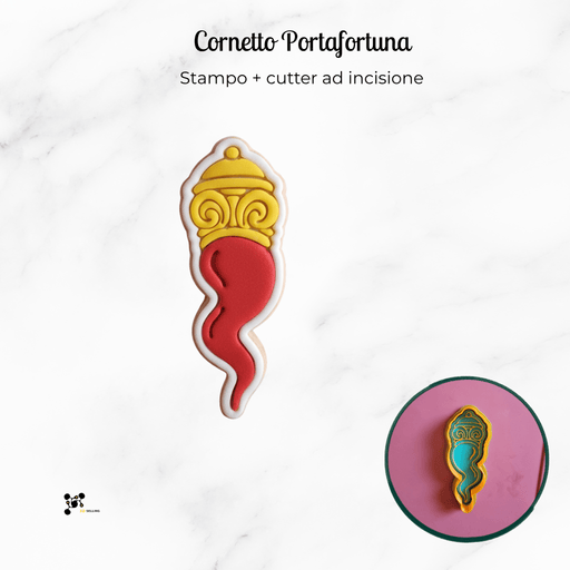 SELLING3D Casa, arredamento e bricolage:Articoli per cucina e bar:Accessori per pasticceria:Altro accessori per pasticceria Corno portafortuna napoletano