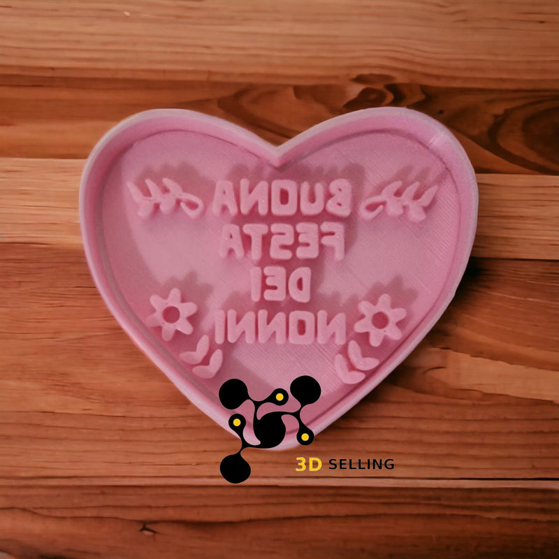 Cuore festa dei nonni 8cm - 3d Selling