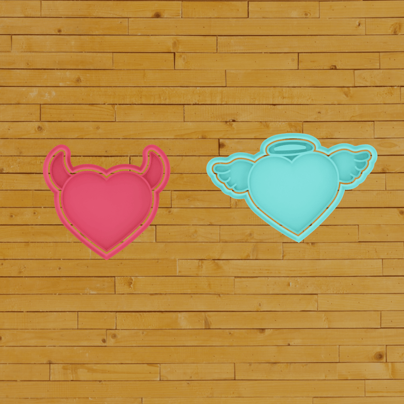 Cuori Angel e Devil - 3d Selling