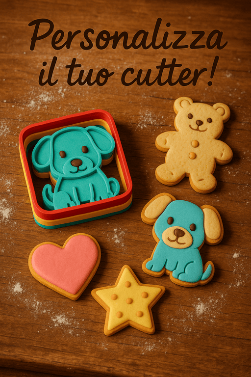 selling3D Casa, arredamento e bricolage:Articoli per cucina e bar:Accessori per pasticceria:Altro accessori per pasticceria Cutter 3D Personalizzato