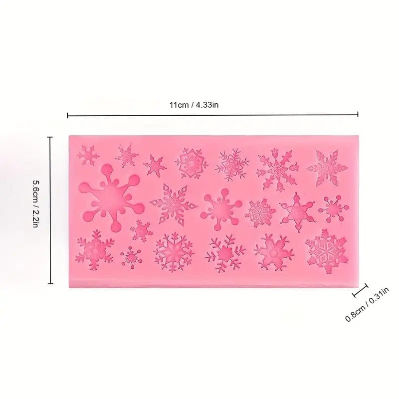 Set 6 stampi in silicone Natalizi - 3d Selling
