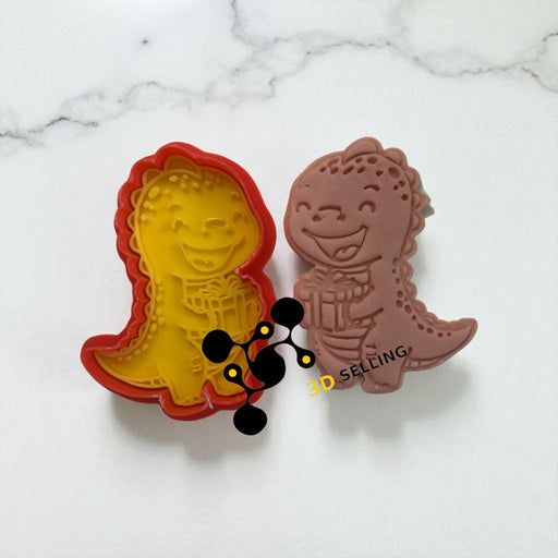 SELLING3D Casa, arredamento e bricolage:Articoli per cucina e bar:Accessori per pasticceria:Altro accessori per pasticceria Dinosauro con pacco regalo
