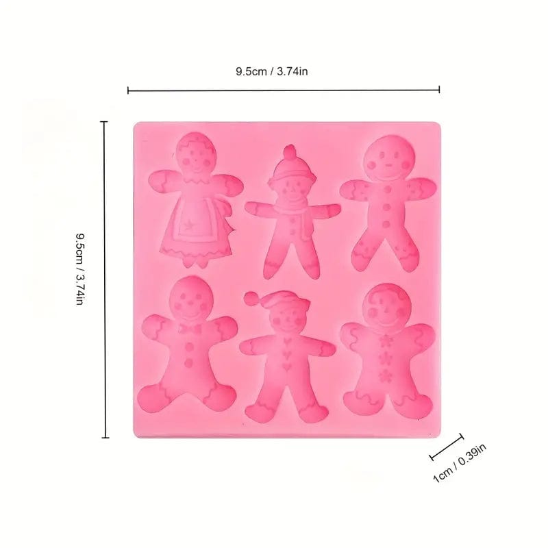 Set 6 stampi in silicone Natalizi - 3d Selling