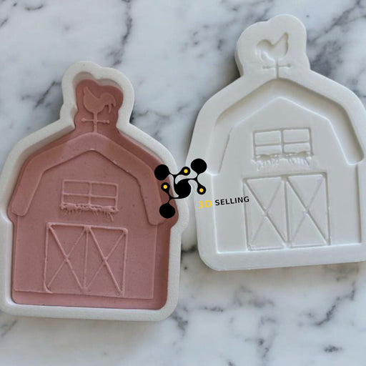 SELLING3D Casa, arredamento e bricolage:Articoli per cucina e bar:Accessori per pasticceria:Altro accessori per pasticceria Fienile fattoria  in 3D 9cm