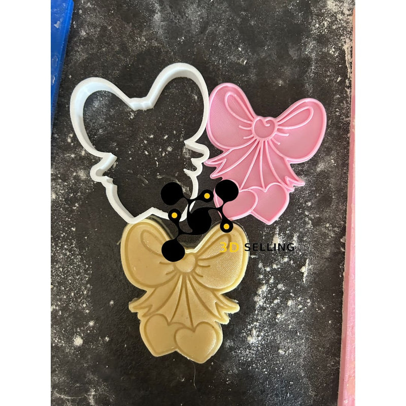 Fiocco con cuori 8cm - 3d Selling