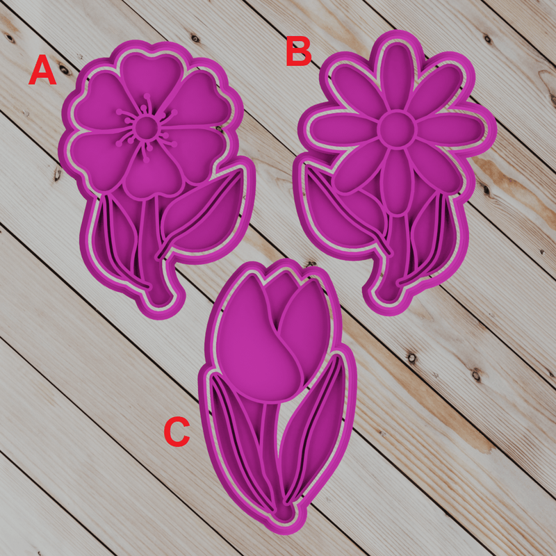 Fiori misti set da 3 - 3d Selling