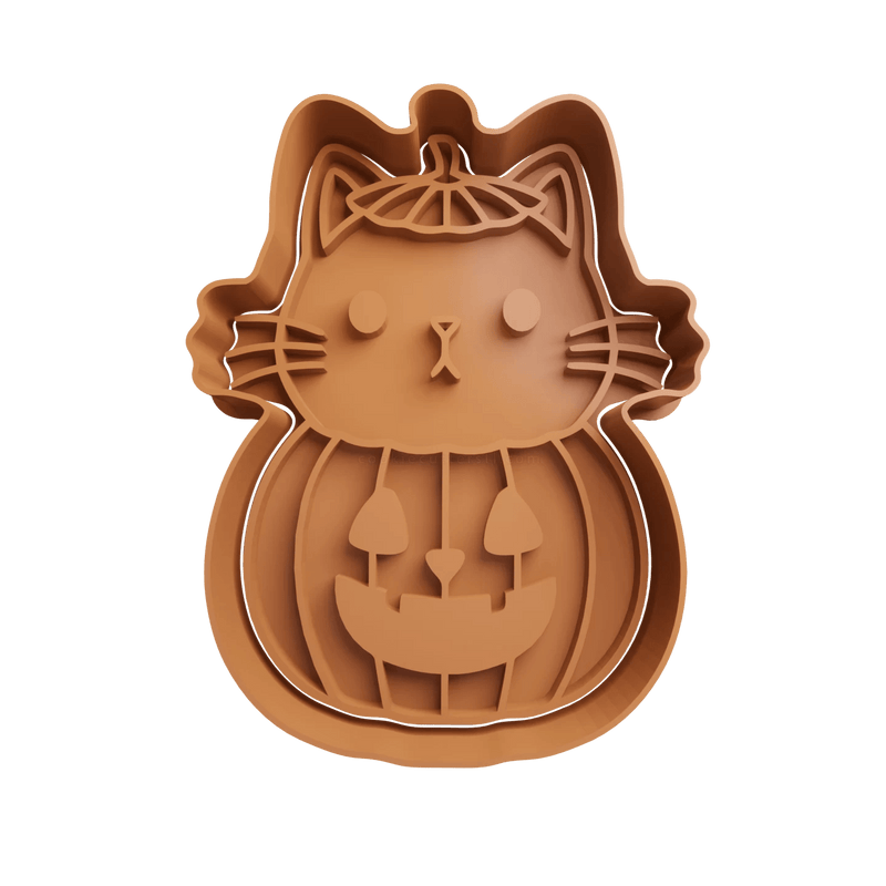 Gattino con zucca Mod2 8cm - 3d Selling