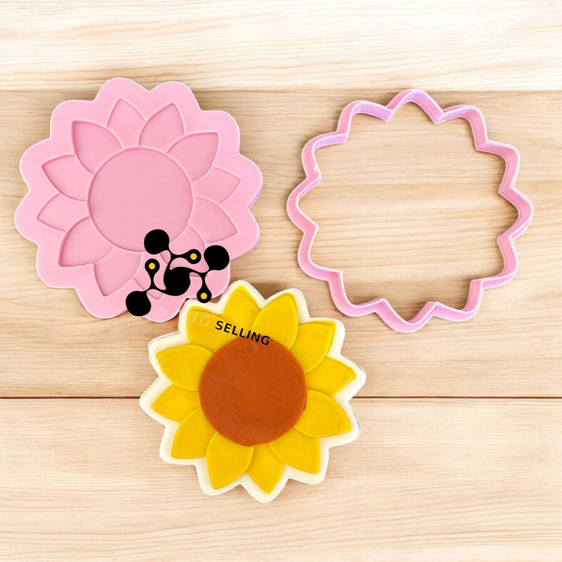 Girasole tagliabiscotti in 3D 8.5cm - 3d Selling