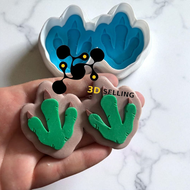 Impronta dinosauro stampo in 3D 8cm - 3d Selling