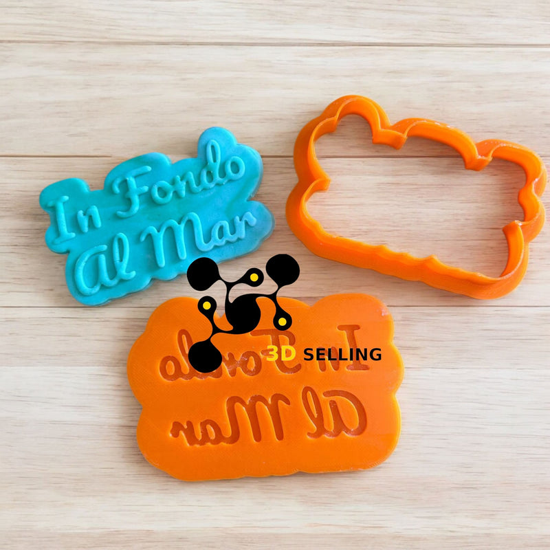 In Fondo Al Mar stampo in 3D 8cm - 3d Selling