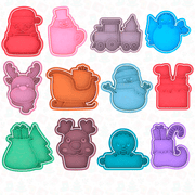 Kit Elementi Natalizi 8cm - 3d Selling