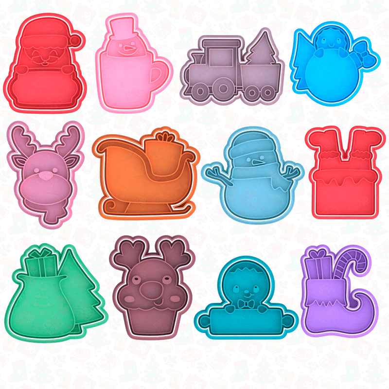 Kit Elementi Natalizi 8cm - 3d Selling