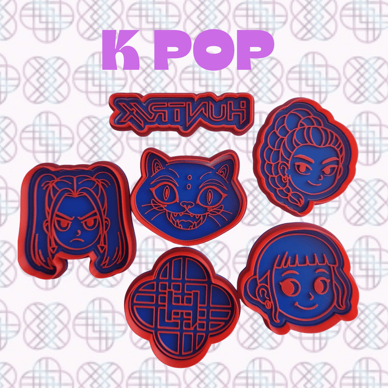 SELLING3D Casa, arredamento e bricolage:Articoli per cucina e bar:Accessori per pasticceria:Altro accessori per pasticceria Kit completo 6 pezzi Set Pop Demon hunt