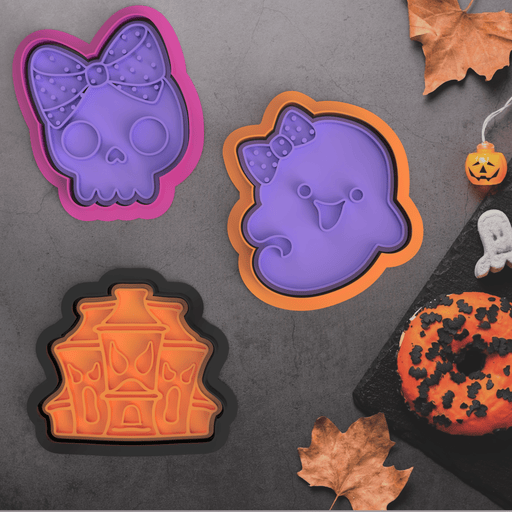 Selling3D Casa, arredamento e bricolage:Articoli per cucina e bar:Accessori per pasticceria:Altro accessori per pasticceria Kit Halloween 3 pezzi 8cm