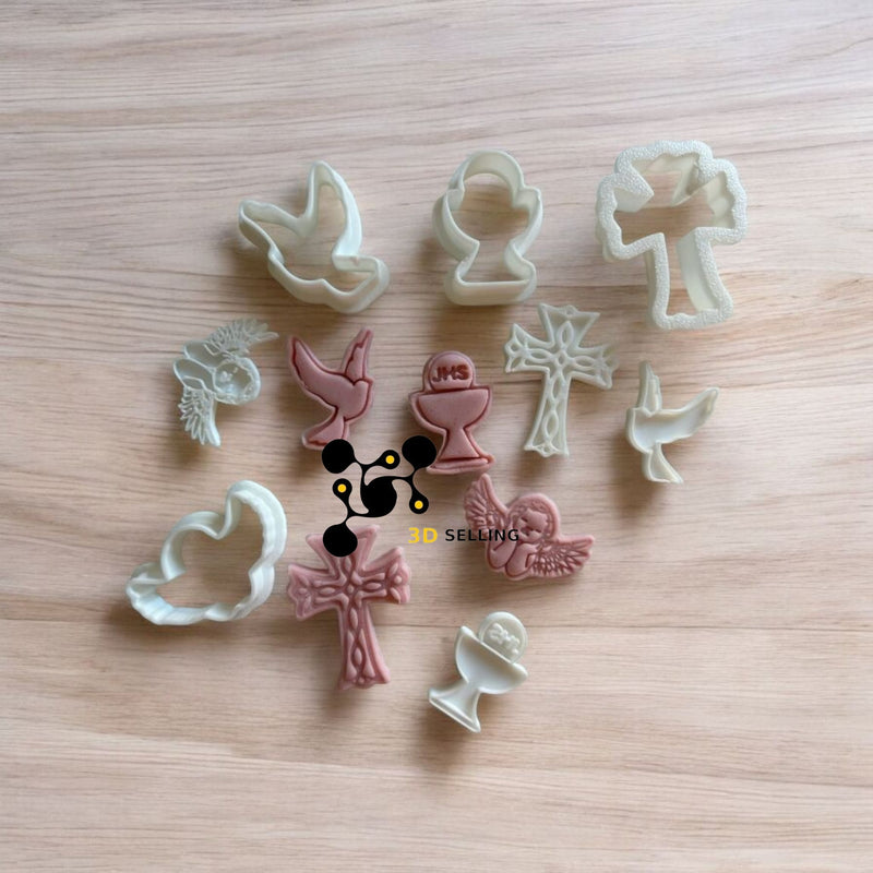 Kit Mini stampi tema comunione 3cm - 3d Selling