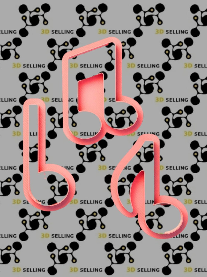 Kit note musicali 8cm - 3d Selling