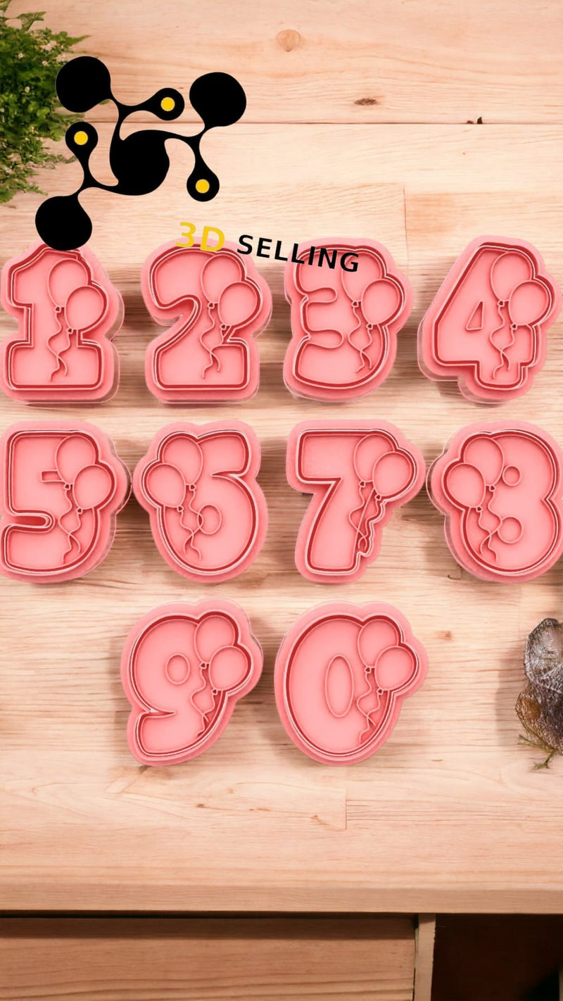 Kit numeri con Palloncini - 3d Selling