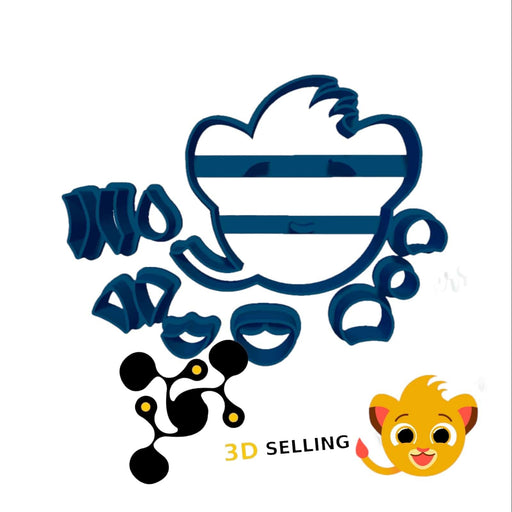 Selling3D Casa, arredamento e bricolage:Articoli per cucina e bar:Accessori per pasticceria:Altro accessori per pasticceria Leoncino scomponibile