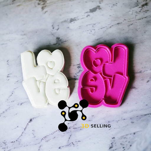 Selling3D Casa, arredamento e bricolage:Articoli per cucina e bar:Accessori per pasticceria:Altro accessori per pasticceria Love Mod3 9cm