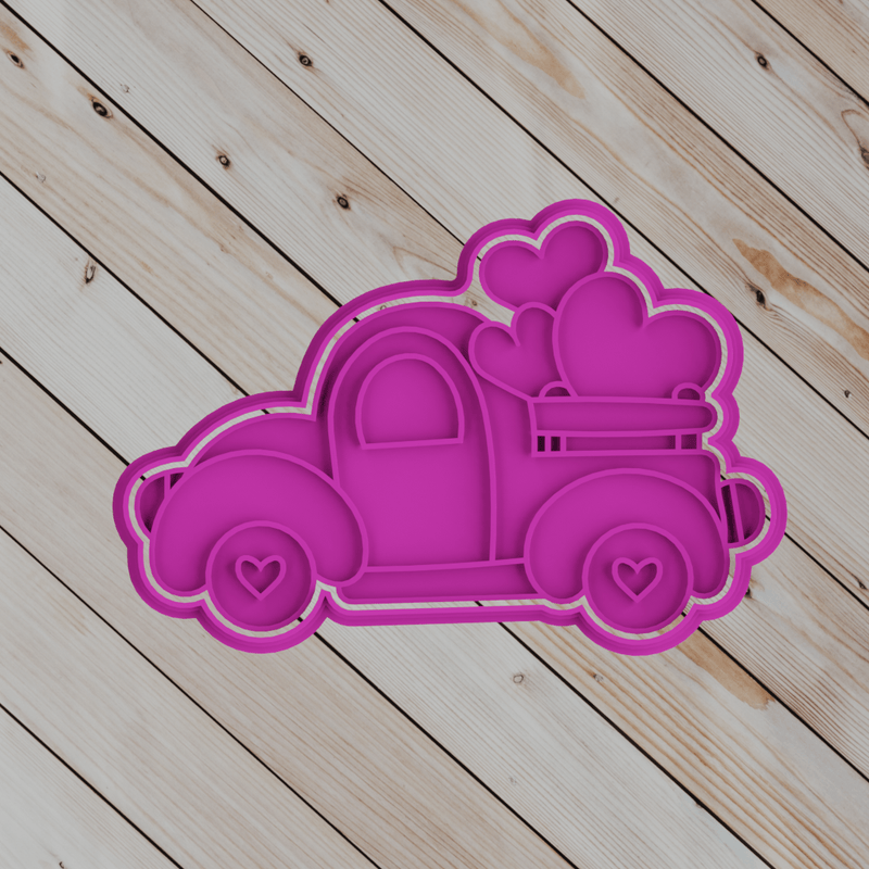 Macchina con cuori - 3d Selling