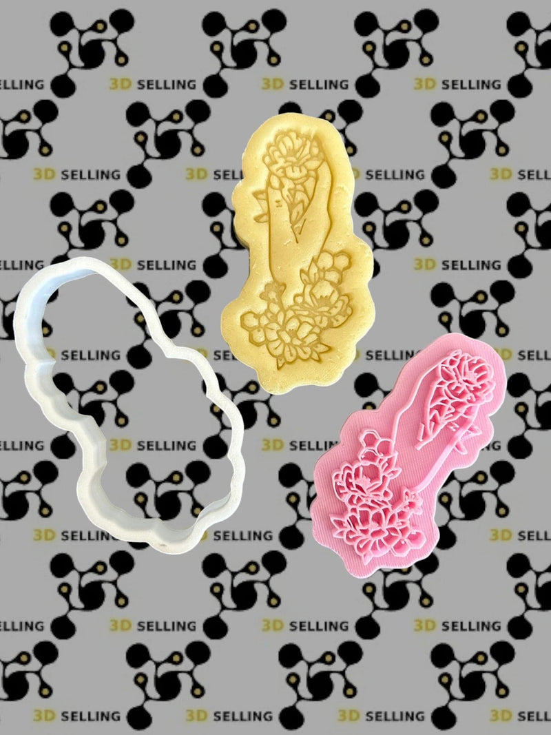 Mano con fiori - 3d Selling