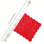 Mattarello in acrilico Mod cuori 16cm - 3d Selling