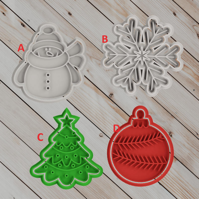 Natale set da 4 pezzi 8cm Mod6 - 3d Selling