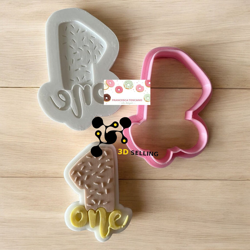 One stampo in 3D 8cm - 3d Selling