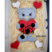 Orsetto con cuore scomponibile 3 pezzi 10cm - 3d Selling