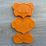 Orsetto con cuore scomponibile 3 pezzi 10cm - 3d Selling